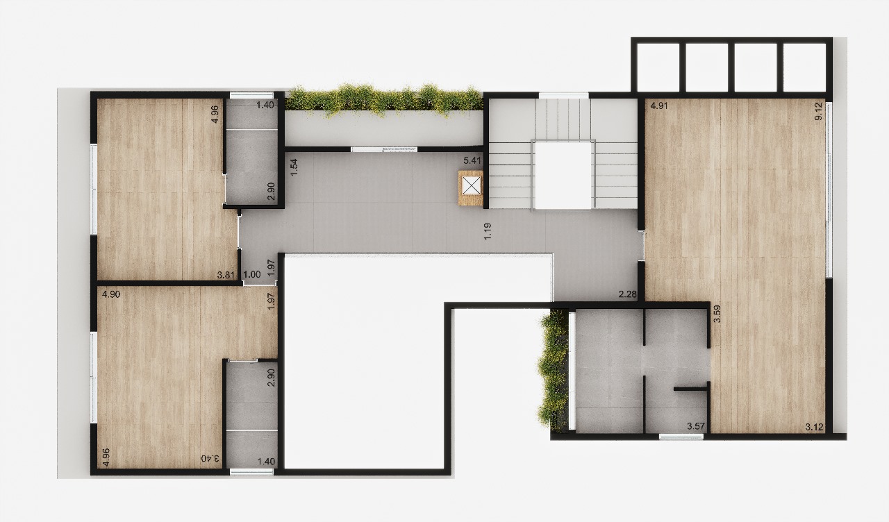 Planta da Casa 5 — piso superior
